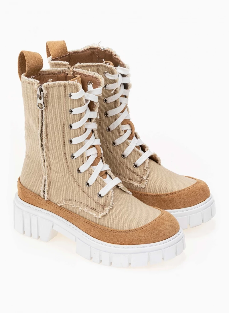 Τοπ 10 🔔 The Fashion Project Αρβυλάκια τζιν με ξέφτια στις ραφές - Μπεζ 🔔 6 Τοπ 10 🔔 The Fashion Project Αρβυλάκια τζιν με ξέφτια στις ραφές - Μπεζ 🔔 - Image 4