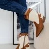 ΧΟΝΔΡΙΚΟ ΕΜΠΟΡΙΟ 🛒 The Fashion Project Μποτάκια Cowboy με διχρωμία - Μπεζ 🤩 -Μποτάκια Κατάστημα mpotakia western me dixrwmia 108838 gtyt