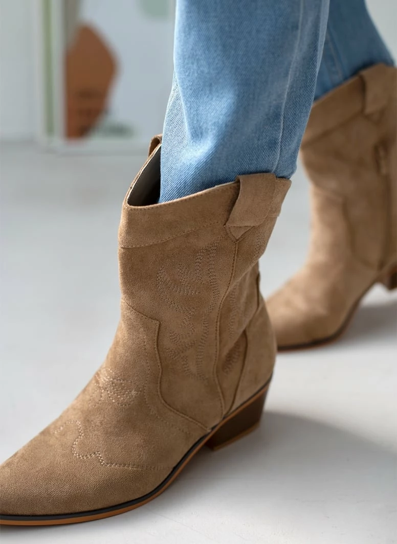 Φτηνός 🎉 The Fashion Project Μποτάκια Cowboy με σχέδιο στο πλάι - Πούρο 🥰 9 Φτηνός 🎉 The Fashion Project Μποτάκια Cowboy με σχέδιο στο πλάι - Πούρο 🥰 - Image 7