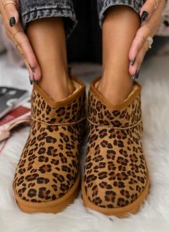 Εκπτωση 🤩 The Fashion Project Μποτάκια με γούνα - Κάμελ 🌟