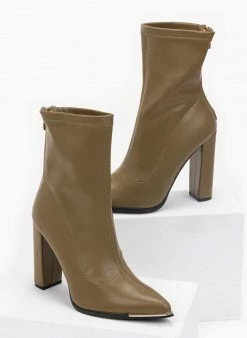 Το φθηνότερο 😍 The Fashion Project Μποτάκια μυτερά με φερμουάρ πίσω - Λαδί 🤩 7 Το φθηνότερο 😍 The Fashion Project Μποτάκια μυτερά με φερμουάρ πίσω - Λαδί 🤩 -Μποτάκια Κατάστημα mutera mpotinia me fermouar sto pisw meros 96560 c3ev