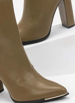 Το φθηνότερο 😍 The Fashion Project Μποτάκια μυτερά με φερμουάρ πίσω - Λαδί 🤩 9 Το φθηνότερο 😍 The Fashion Project Μποτάκια μυτερά με φερμουάρ πίσω - Λαδί 🤩 -Μποτάκια Κατάστημα mutera mpotinia me fermouar sto pisw meros 96560 czuk