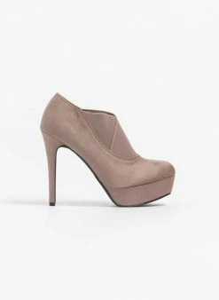 Προώθηση 🤩 The Fashion Project Μποτάκια αστραγάλου με λάστιχα - Πούρο 💯