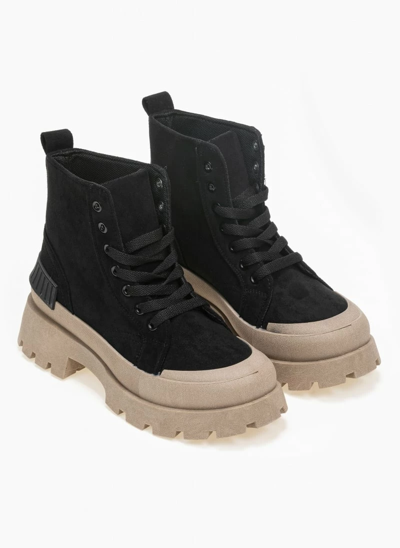 Η καλύτερη συμφωνία 🤩 The Fashion Project Μποτάκια Suede ορειβατικού τύπου - Μαύρο 😀 3 Η καλύτερη συμφωνία 🤩 The Fashion Project Μποτάκια Suede ορειβατικού τύπου - Μαύρο 😀