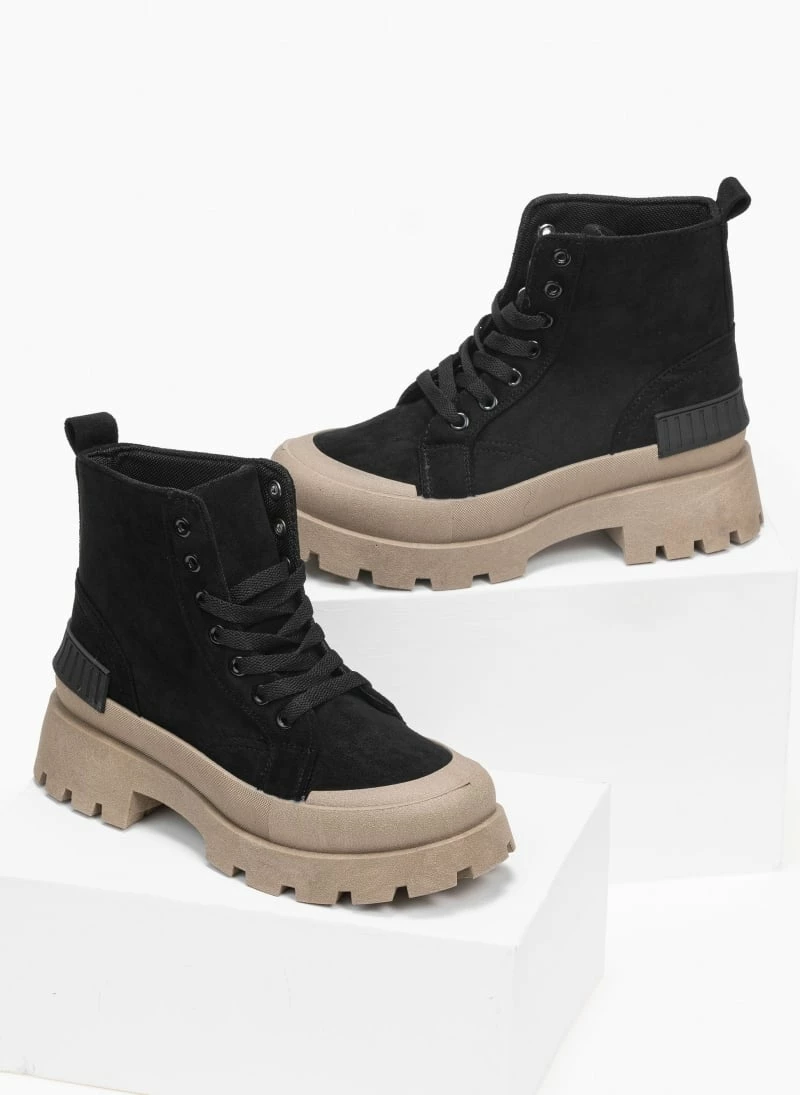 Η καλύτερη συμφωνία 🤩 The Fashion Project Μποτάκια Suede ορειβατικού τύπου - Μαύρο 😀 4 Η καλύτερη συμφωνία 🤩 The Fashion Project Μποτάκια Suede ορειβατικού τύπου - Μαύρο 😀 - Image 2