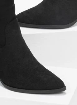 Συμφωνίες 💯 The Fashion Project Μποτάκια Cowboy μυτερά - Μαύρο ❤️ -Μποτάκια Κατάστημα western mutera mpotinia 96143 5pk0